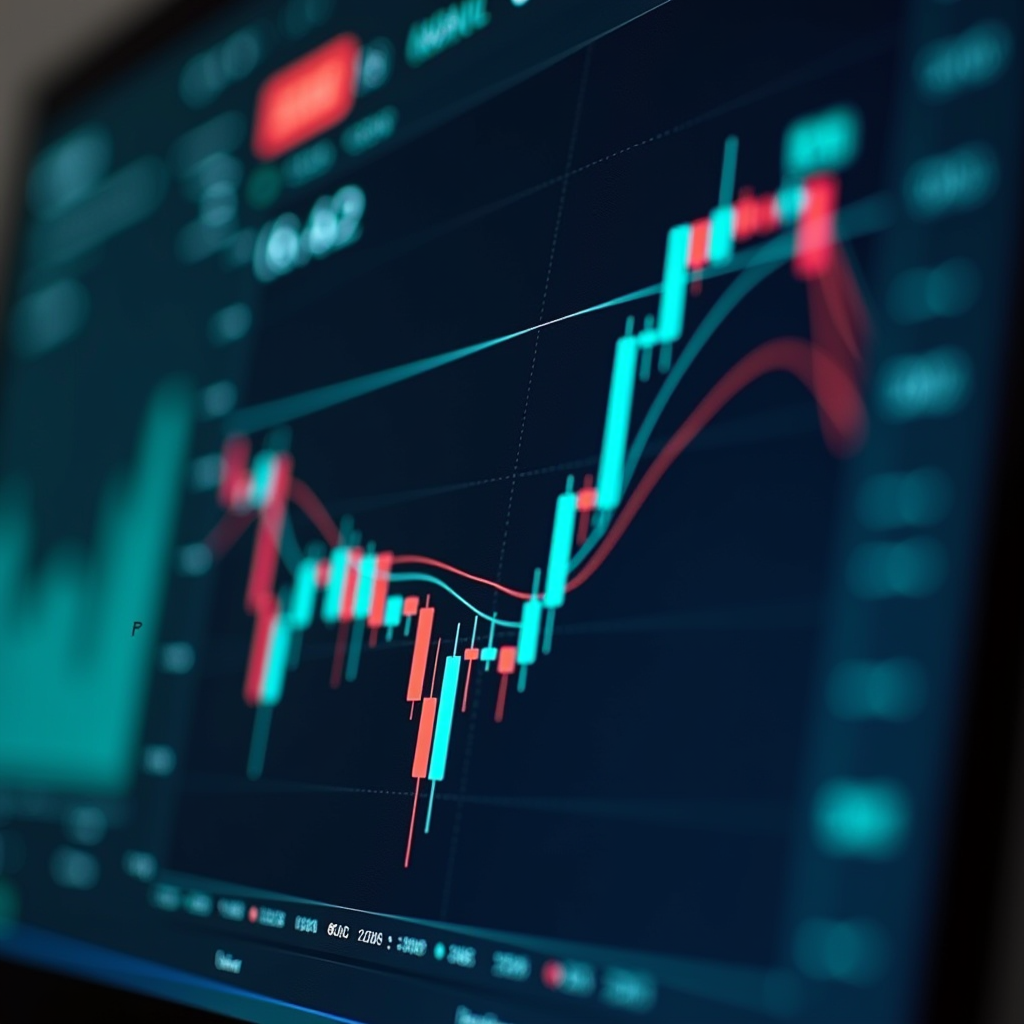 Professional AI-powered technical analysis dashboard displaying multiple cryptocurrency trading charts with trend lines, support and resistance levels, volume indicators, and real-time market data on a modern interface with navy blue and teal color scheme